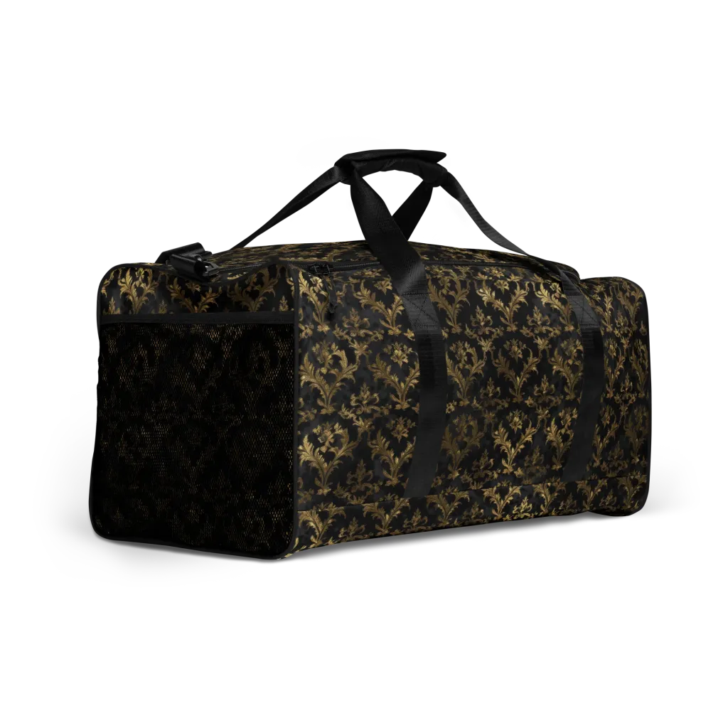 Gilded Damask on Duffle Bag — Right Front