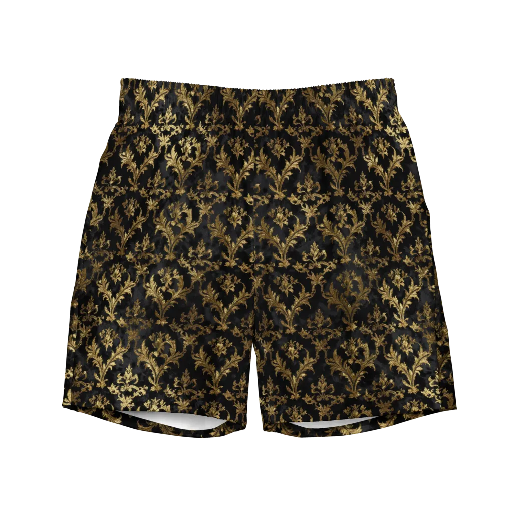 Gilded Damask on Swim Trunks — Front