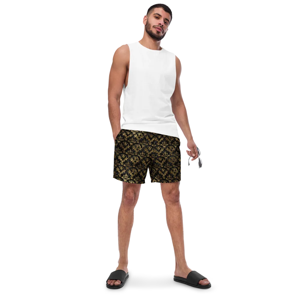Gilded Damask on Swim Trunks — Front