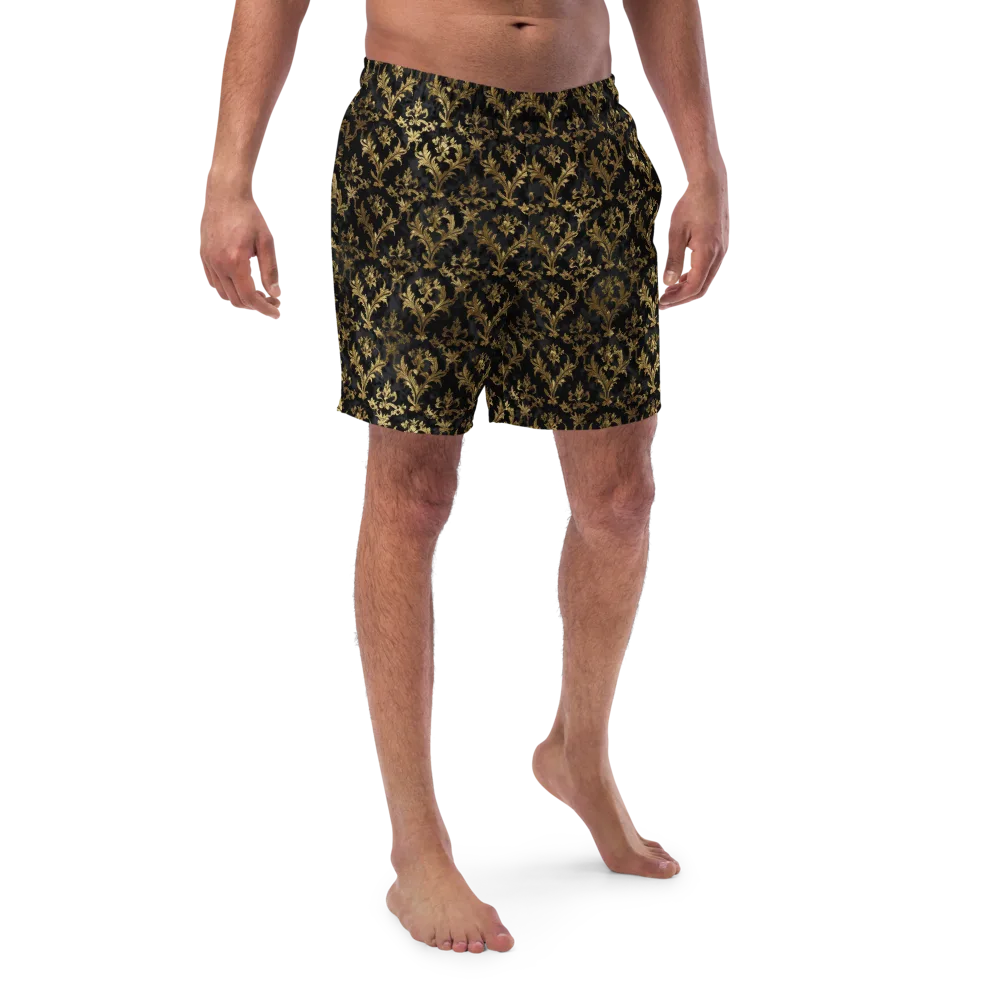 Gilded Damask on Swim Trunks — Front