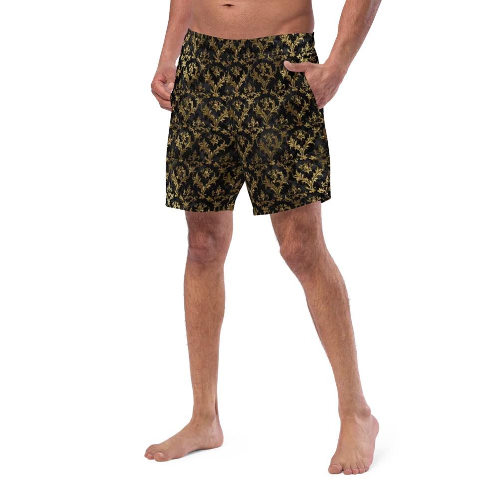 Gilded Damask on Swim Trunks — Left Front