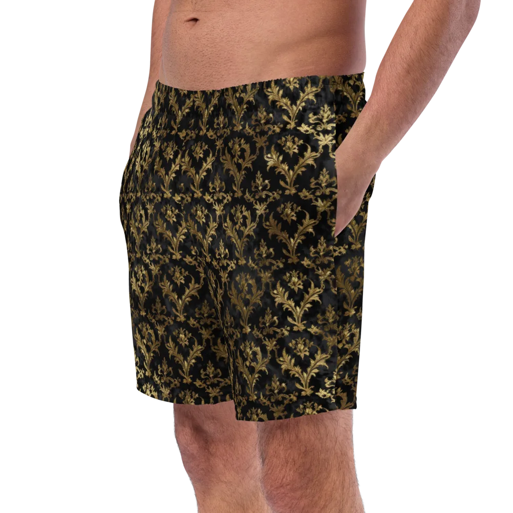Gilded Damask on Swim Trunks — Left Front