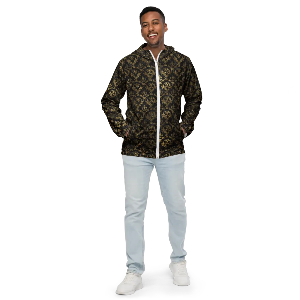 Gilded Damask on Men's Windbreaker — Front