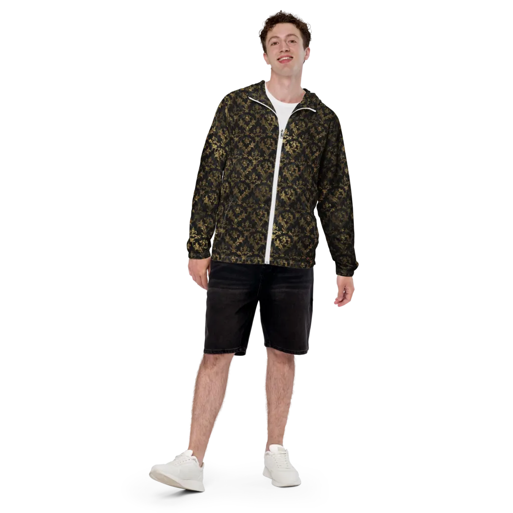 Gilded Damask on Men's Windbreaker — Front