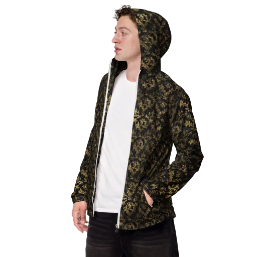Gilded Damask on a Men's Windbreaker