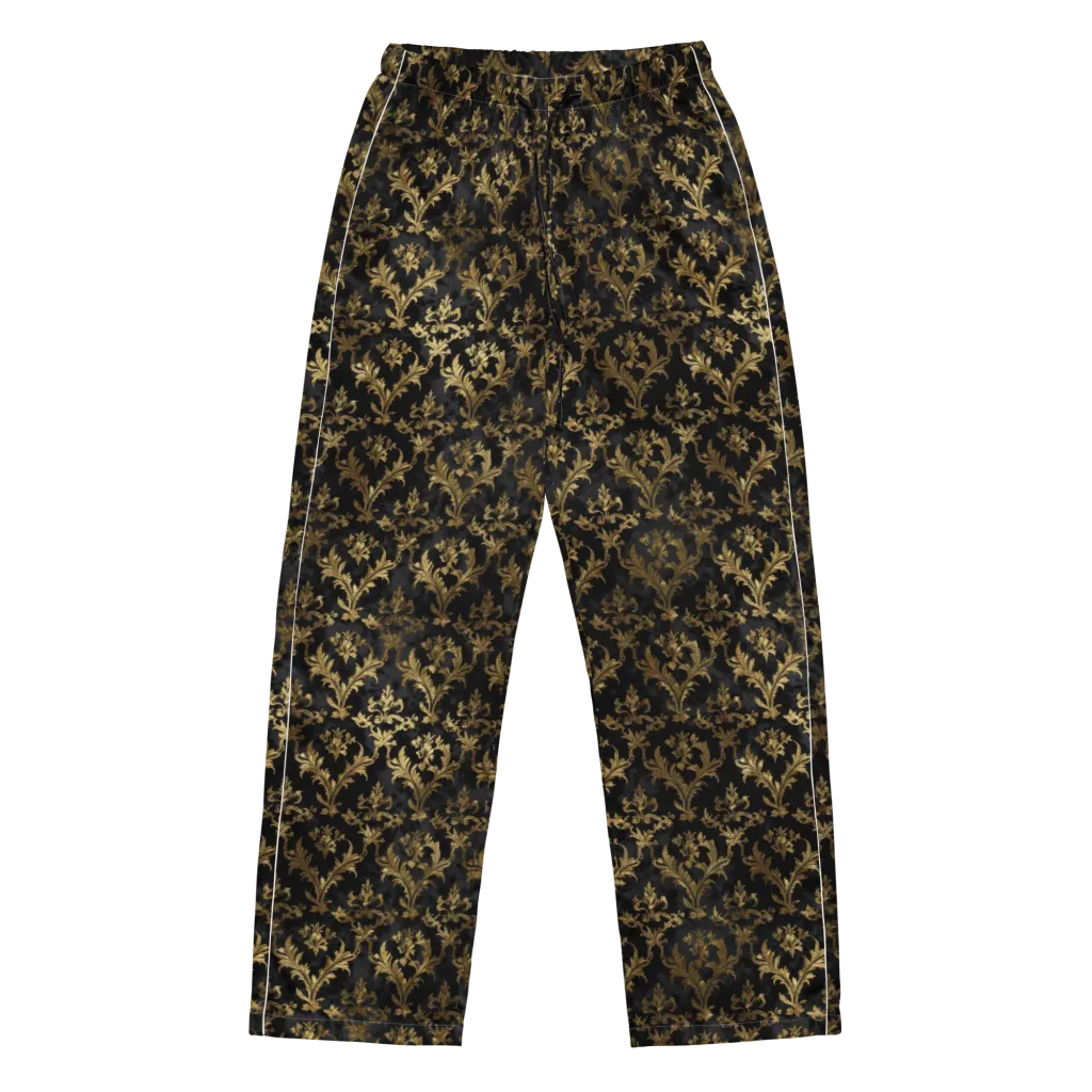 Gilded Damask on Women's Pajama Pants — Front