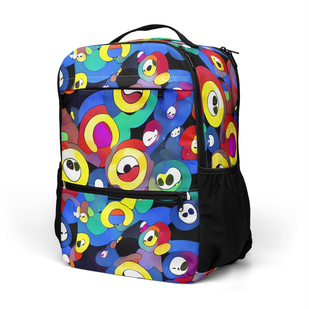 Neon Watchers on Utility Backpack — Left Front