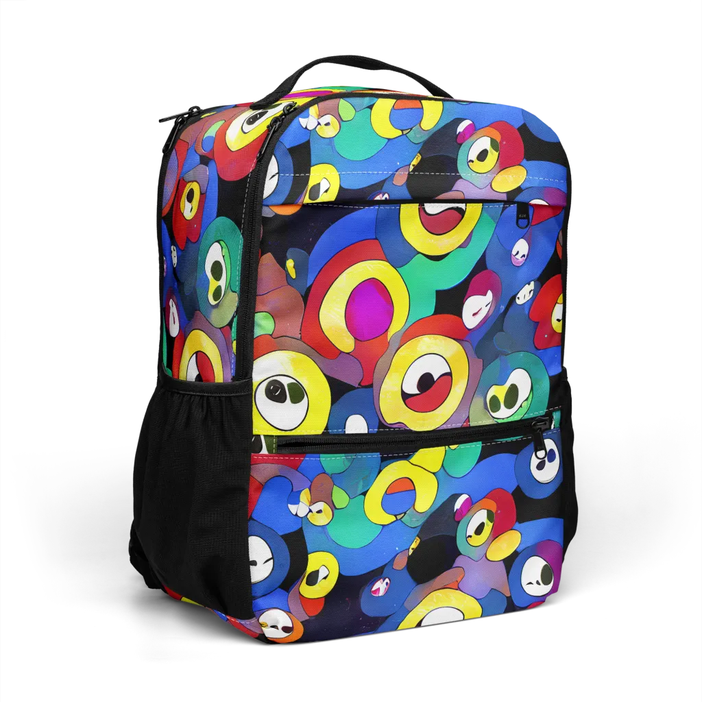 Neon Watchers on Utility Backpack — Right Front