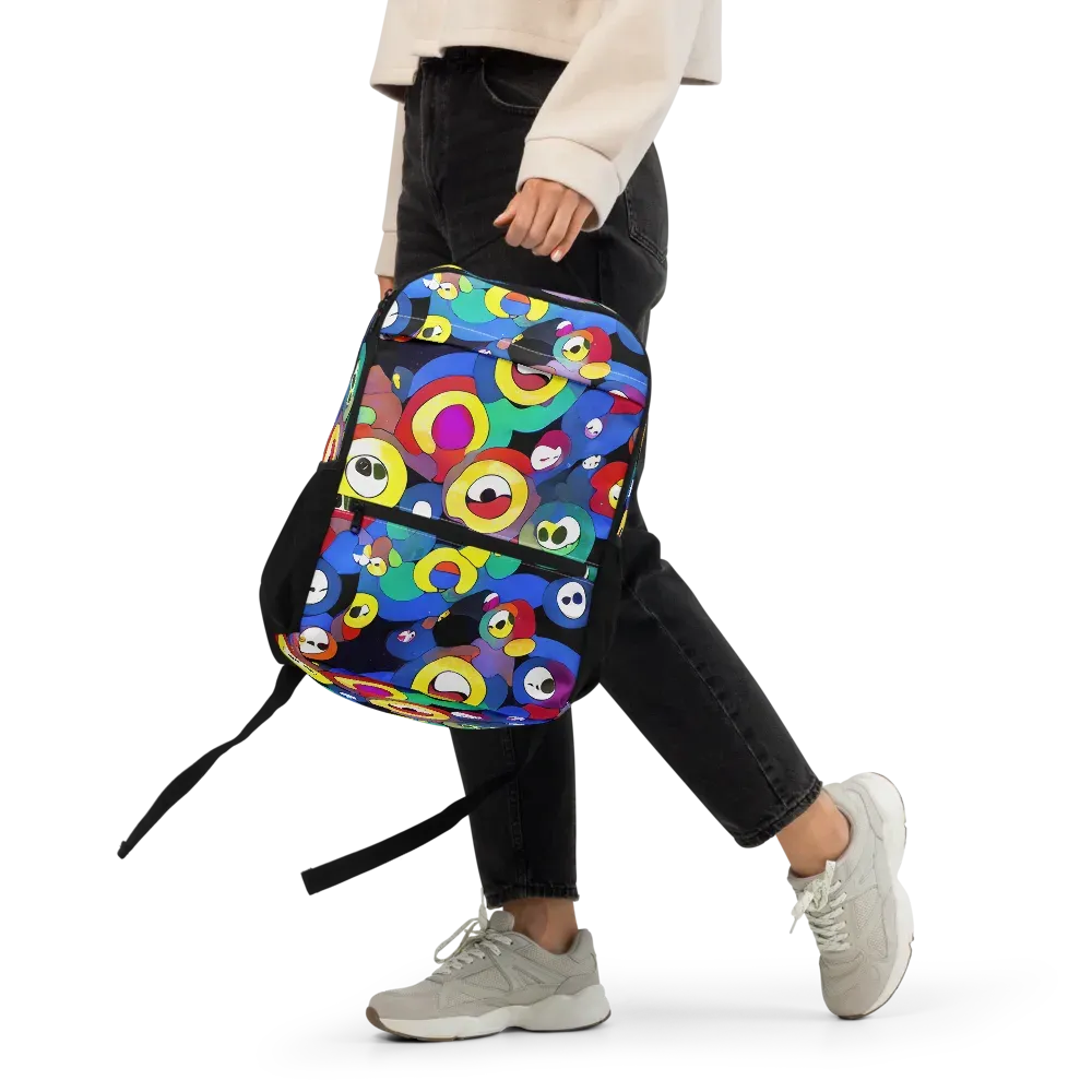Neon Watchers on Utility Backpack — Front