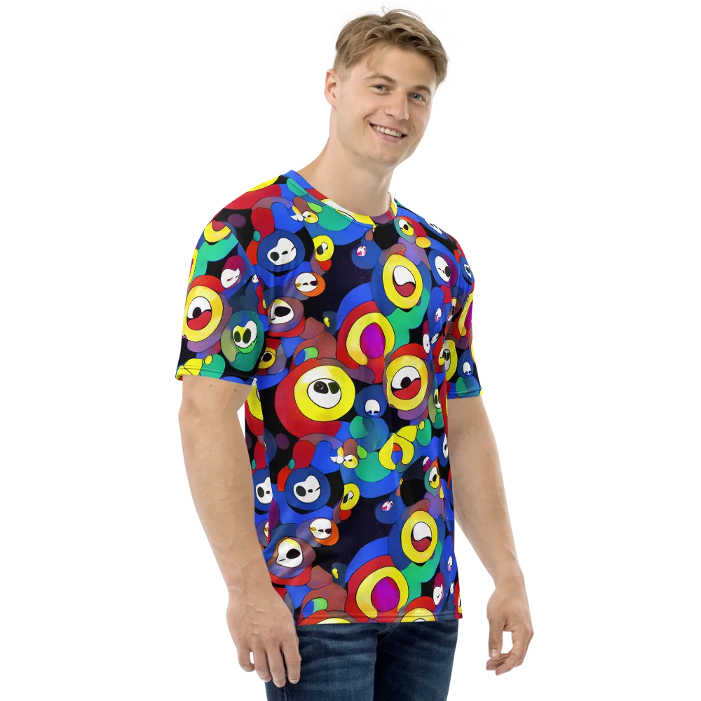 Neon Watchers on Men's Crew Neck T-Shirt — Right