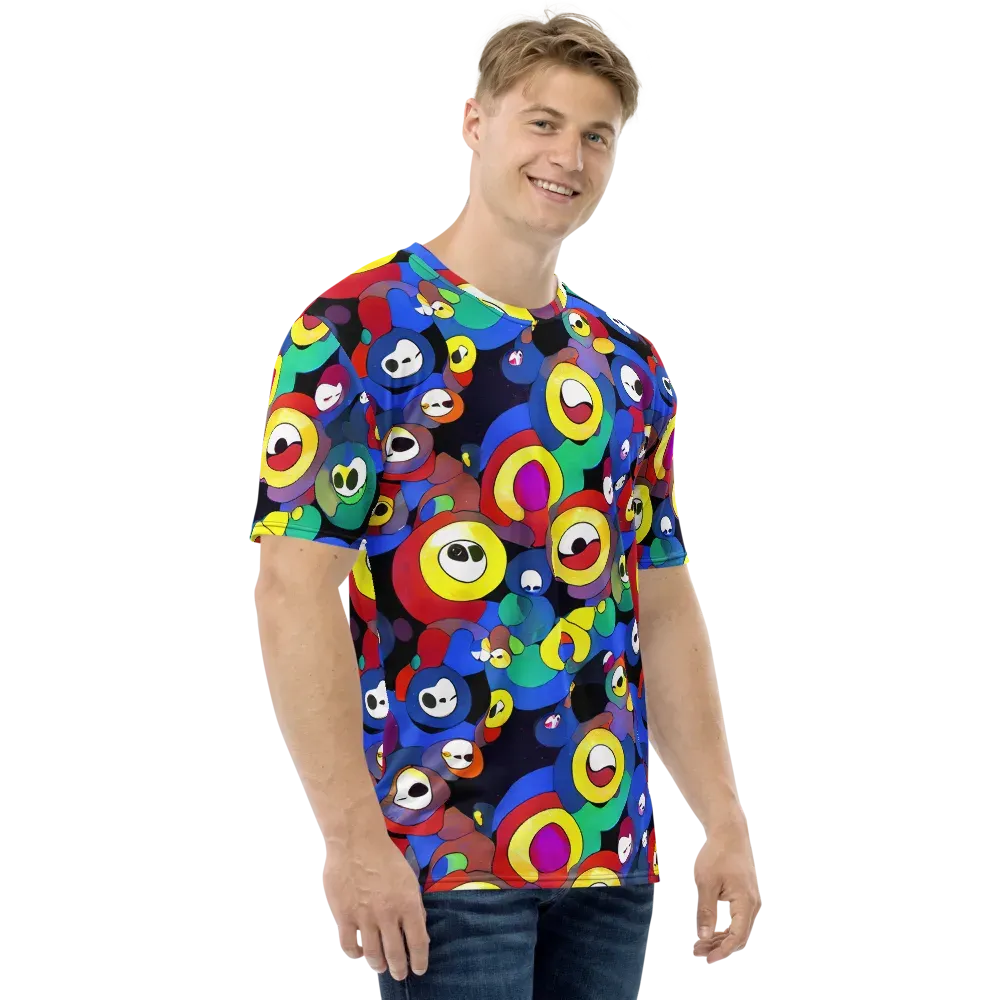 Neon Watchers on Men's Crew Neck T-Shirt — Right