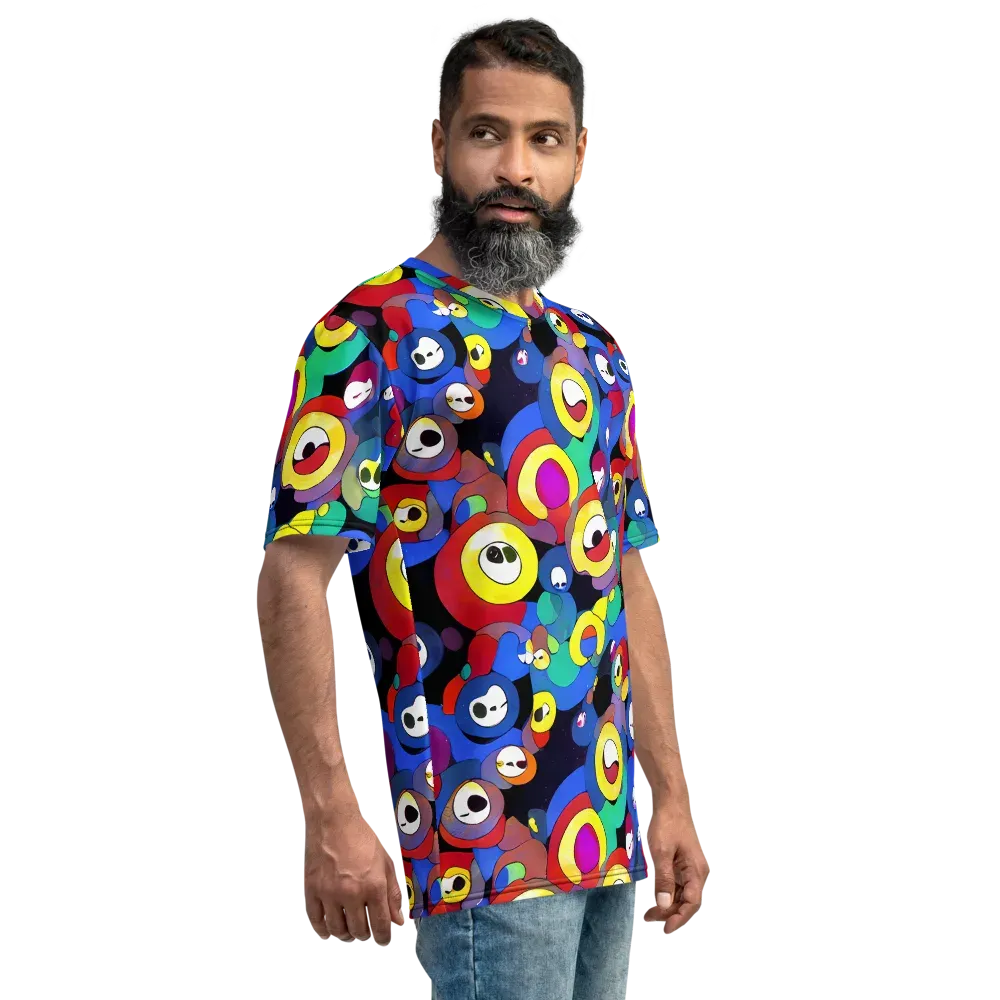 Neon Watchers on Men's Crew Neck T-Shirt — Right