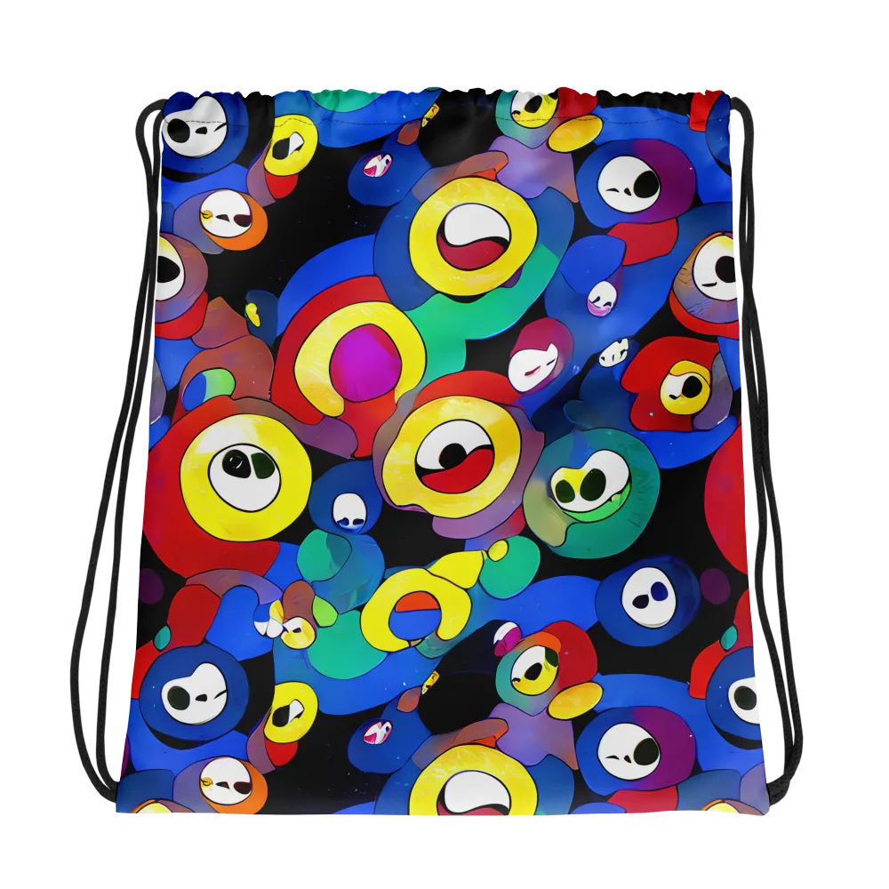 Neon Watchers on Drawstring Bag — Photo