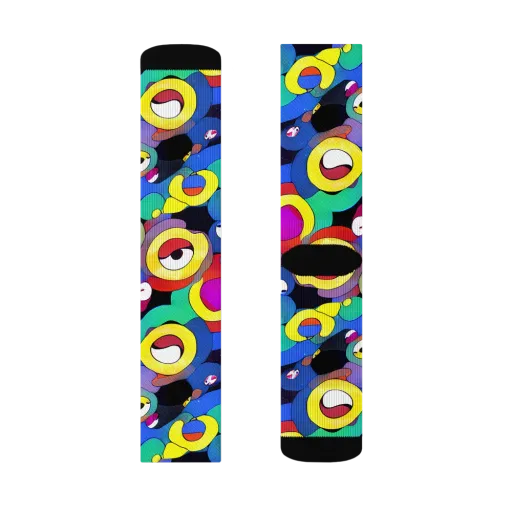 Neon Watchers on a Socks