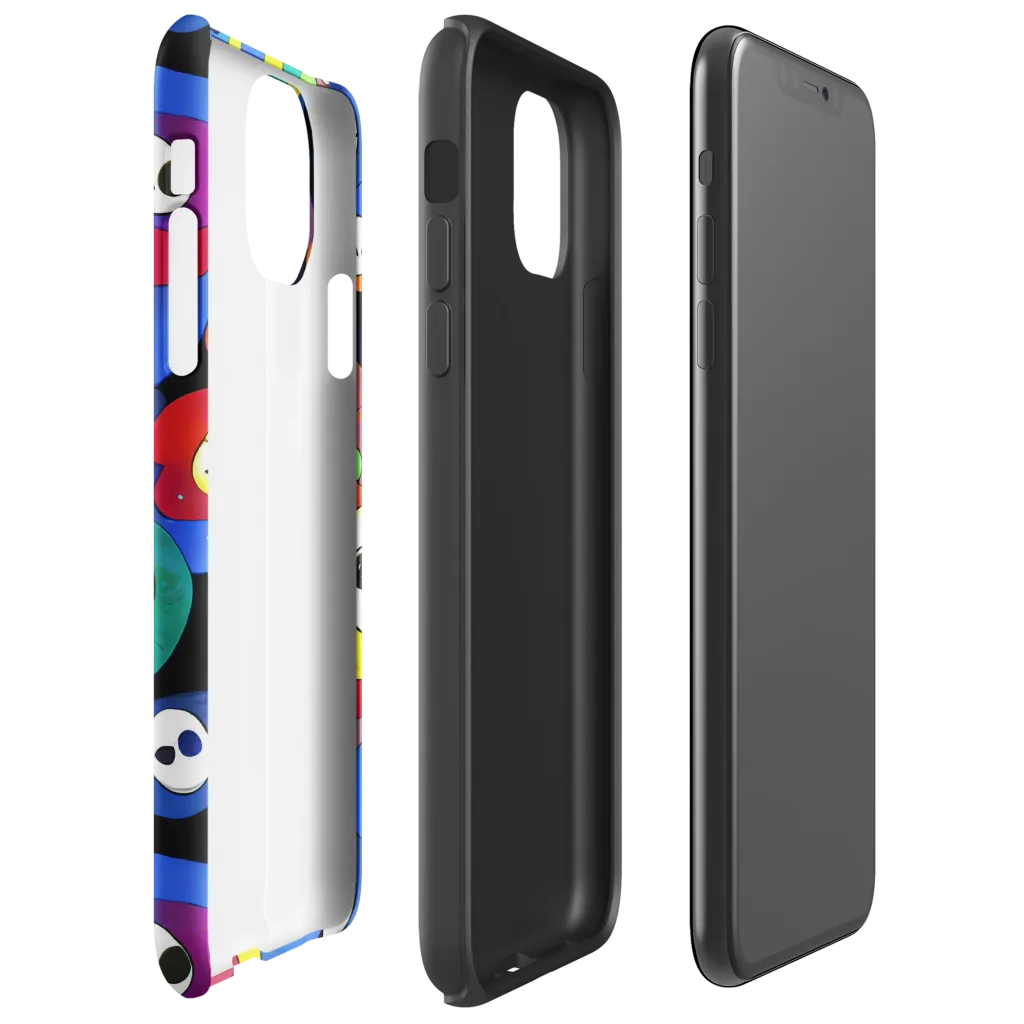 Neon Watchers on Tough Case for iPhone® — Right
