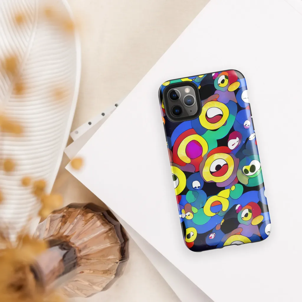 Neon Watchers on Tough Case for iPhone® — Front