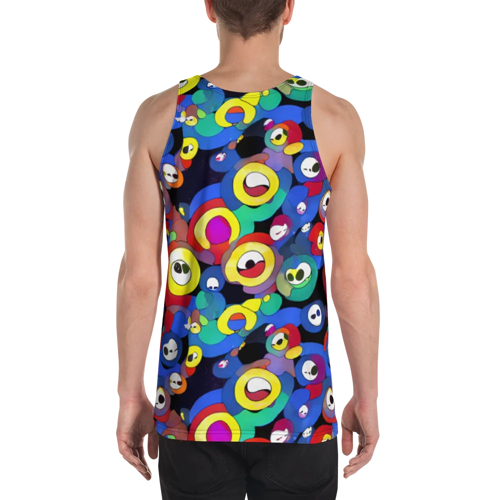 Neon Watchers on Men's Tank Top — Back