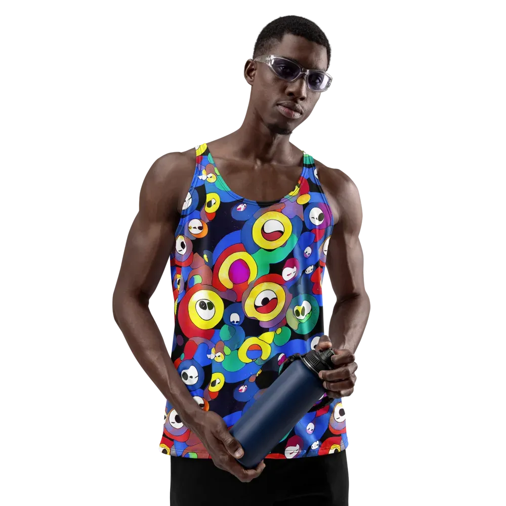 Neon Watchers on Men's Tank Top — Front