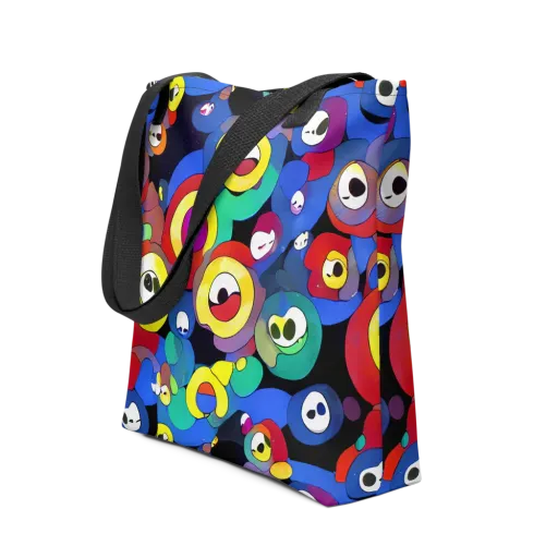 Neon Watchers on a Tote Bag
