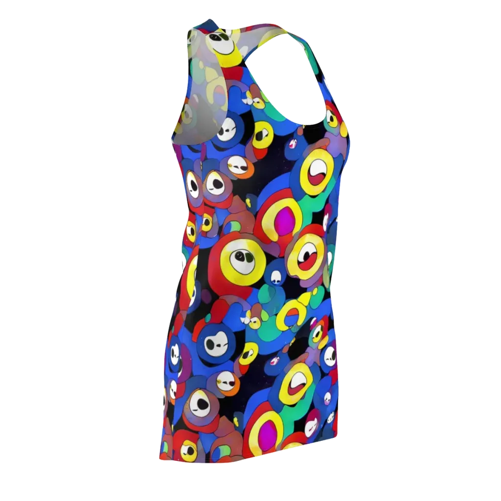 Neon Watchers on Racerback Dress — Front Side