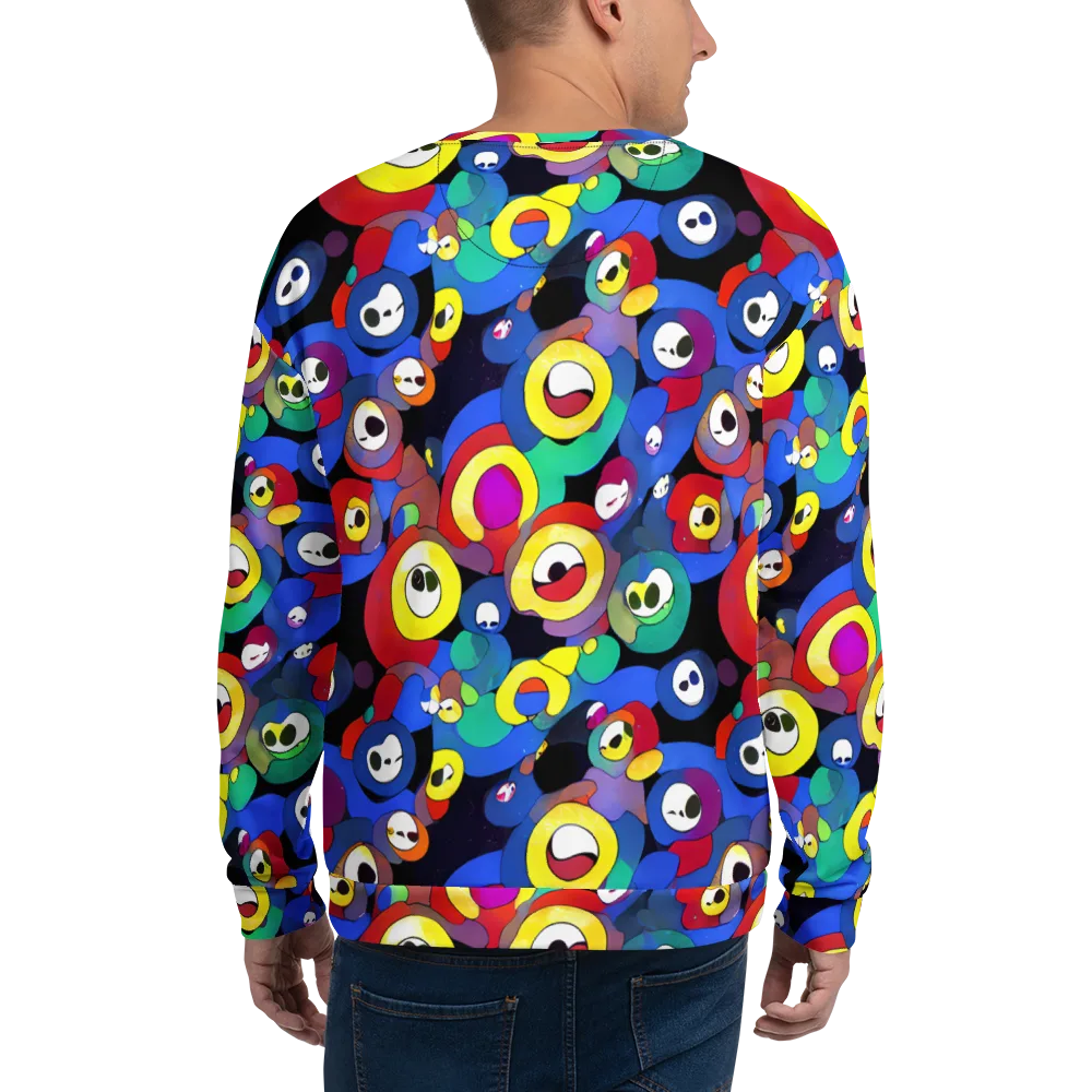 Neon Watchers on Sweatshirt — Back