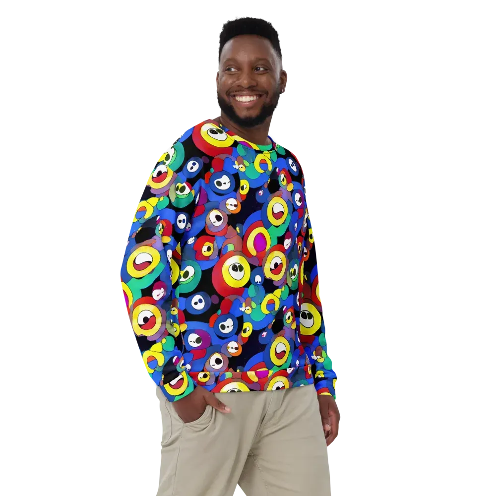 Neon Watchers on Sweatshirt — Front