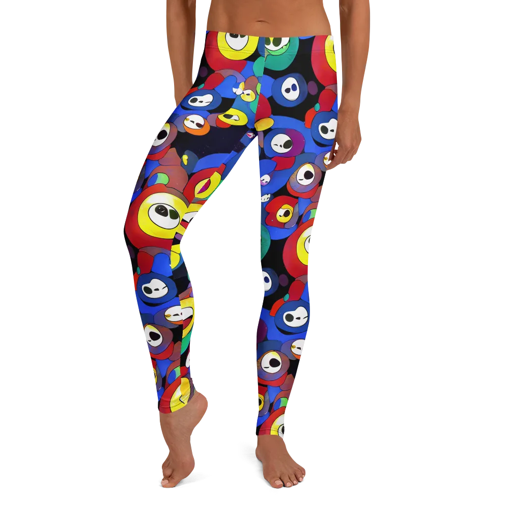 Neon Watchers on Leggings — Front