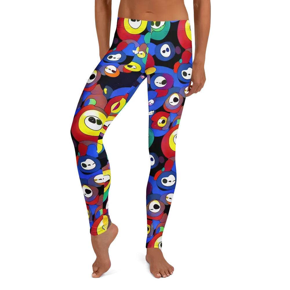 Neon Watchers on Leggings — Front