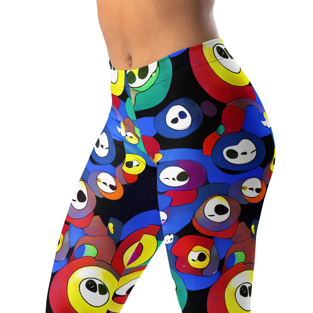 Neon Watchers on Leggings — Left Front