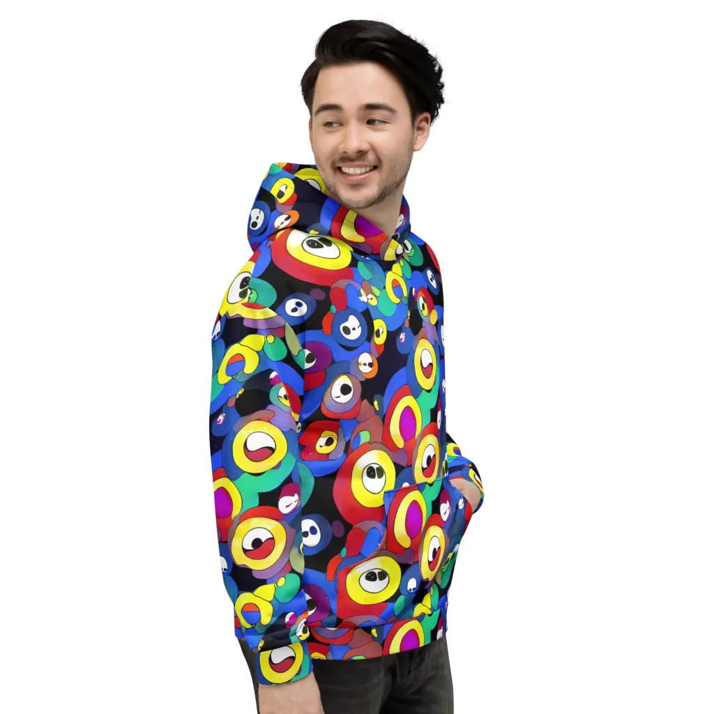 Neon Watchers on Hoodie — Right