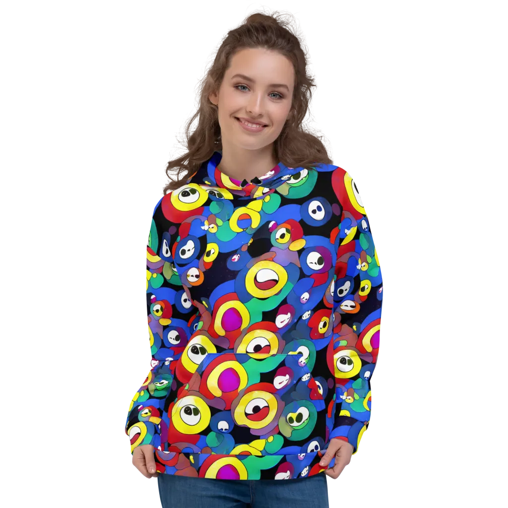 Neon Watchers on Hoodie — Front