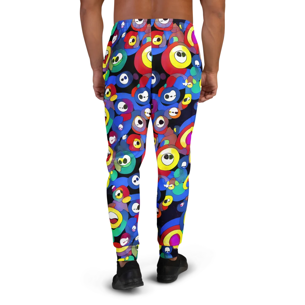 Neon Watchers on Men's Joggers — Back