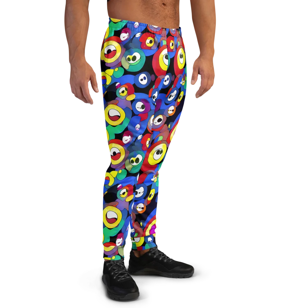 Neon Watchers on Men's Joggers — Right