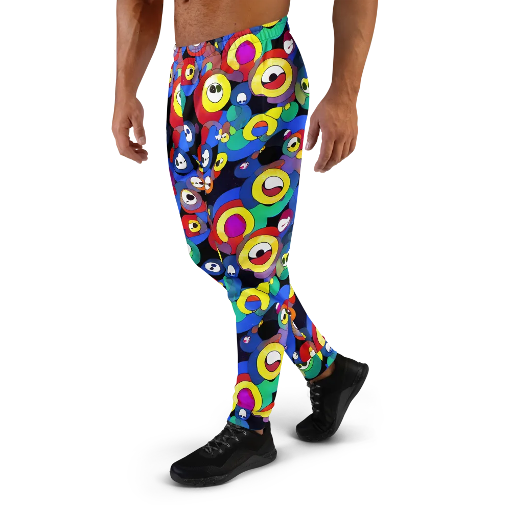 Neon Watchers on Men's Joggers — Left