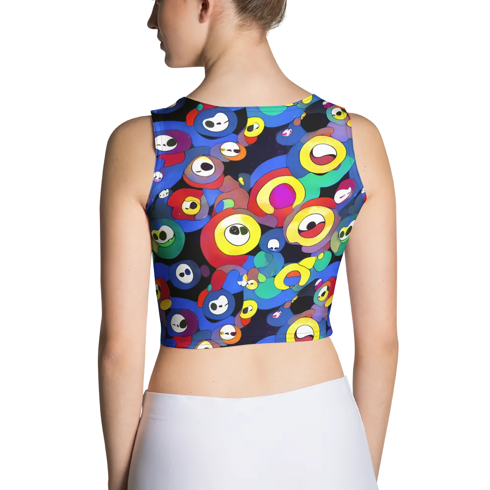 Neon Watchers on Crop Top — Back