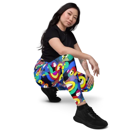 Neon Watchers on a Leggings with Pockets