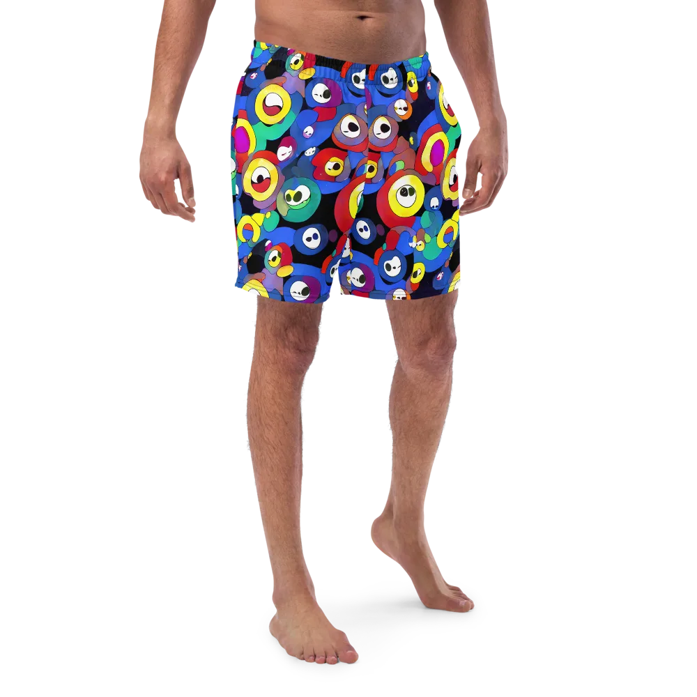 Neon Watchers on Swim Trunks — Front