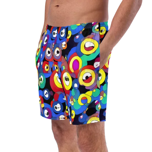 Neon Watchers on a Swim Trunks