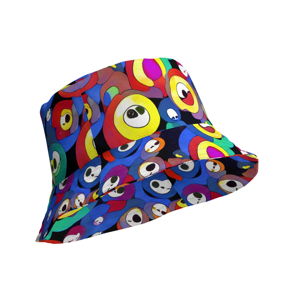 Neon Watchers on Reversible Bucket Hat — Product details Outside