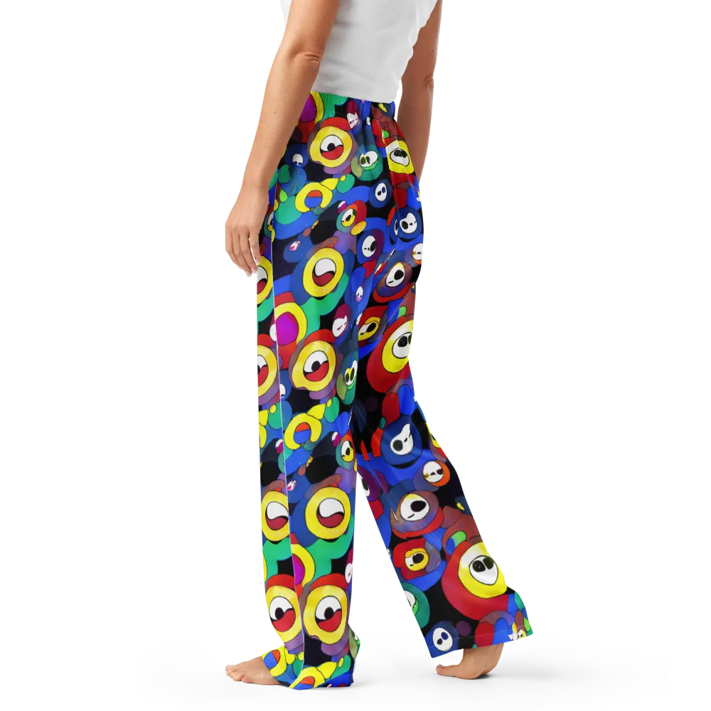 Neon Watchers on Women's Pajama Pants — Left
