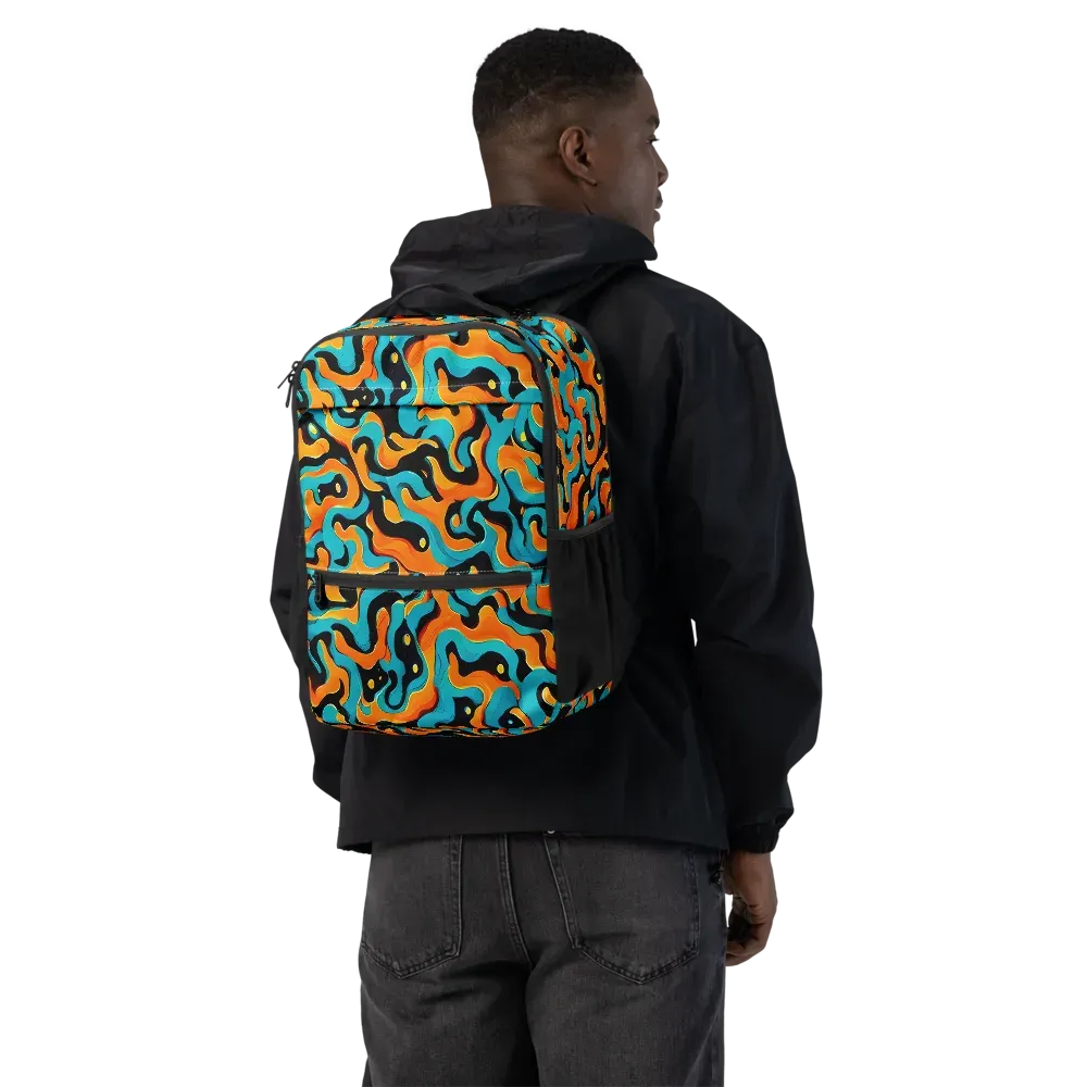 Voltage Wave on Utility Backpack — Back