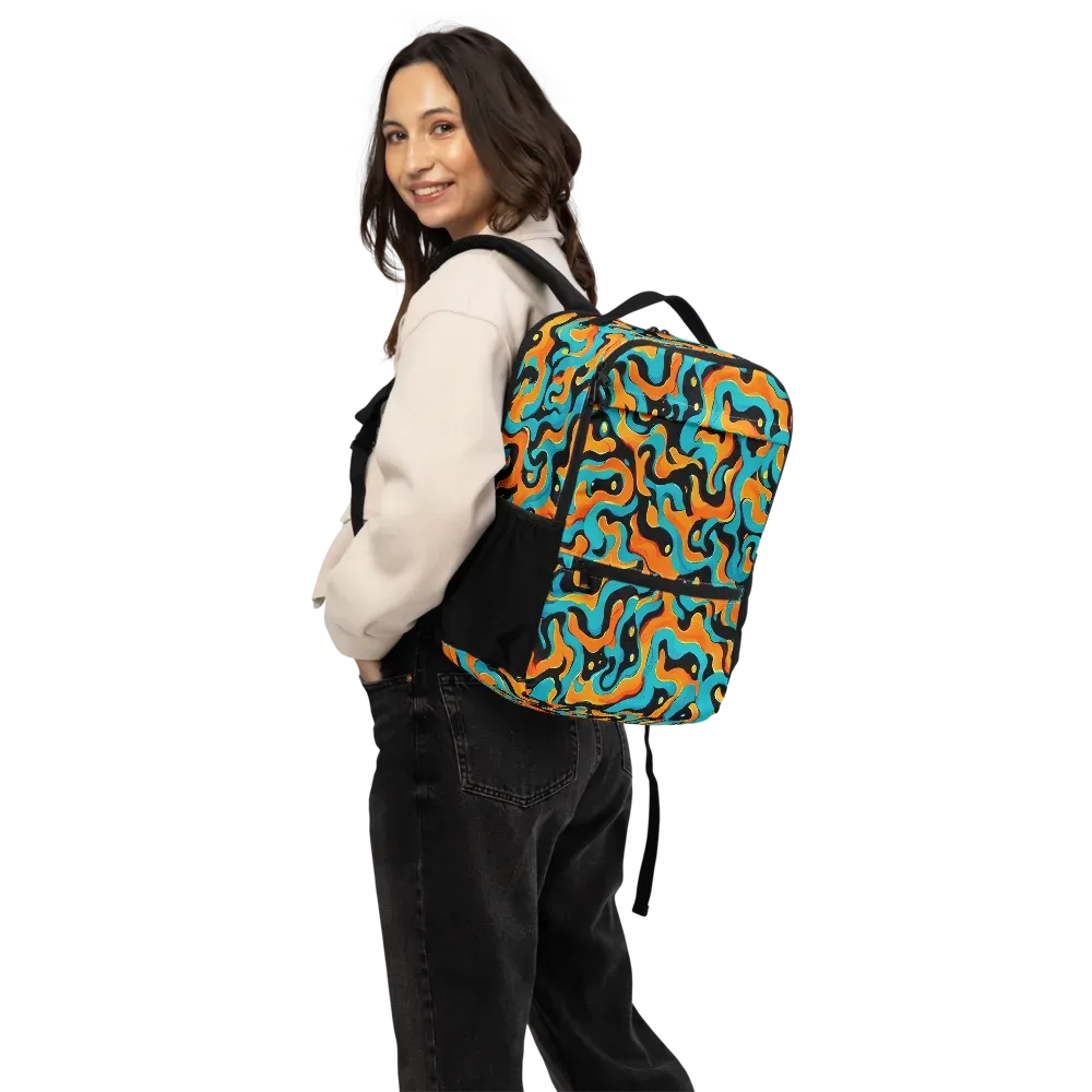 Voltage Wave on Utility Backpack — Back