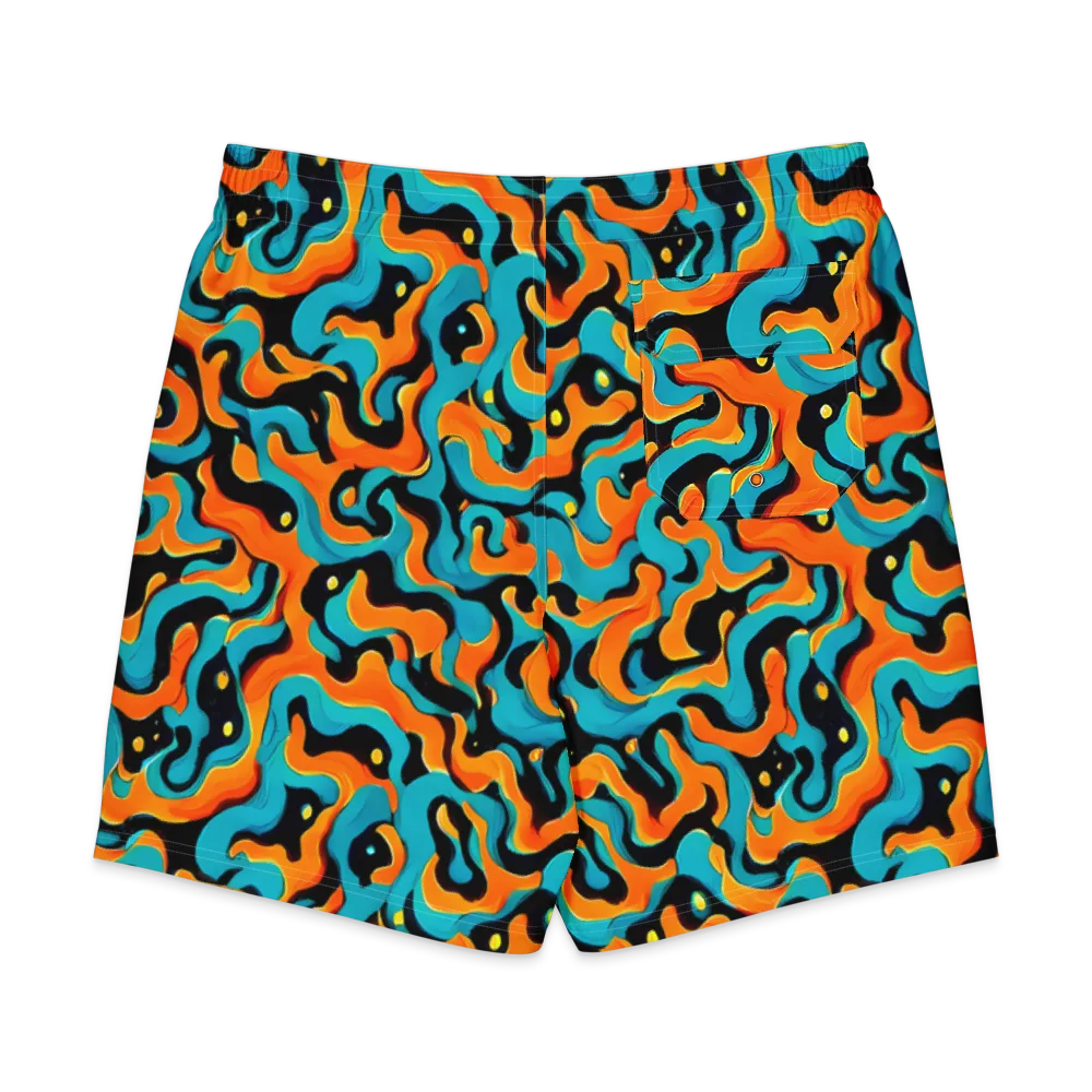 Voltage Wave on Men's Board Shorts — Back