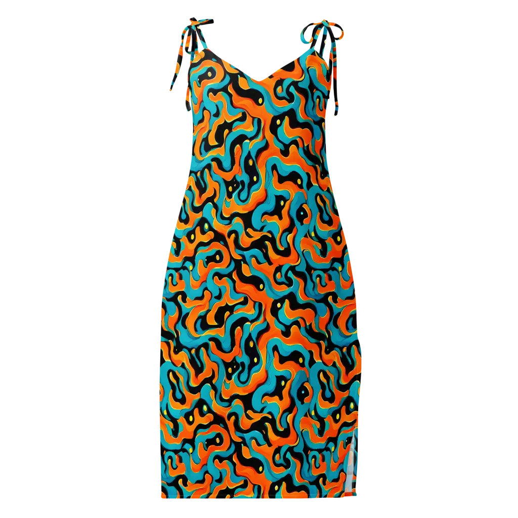 Voltage Wave on Slip Dress — Front