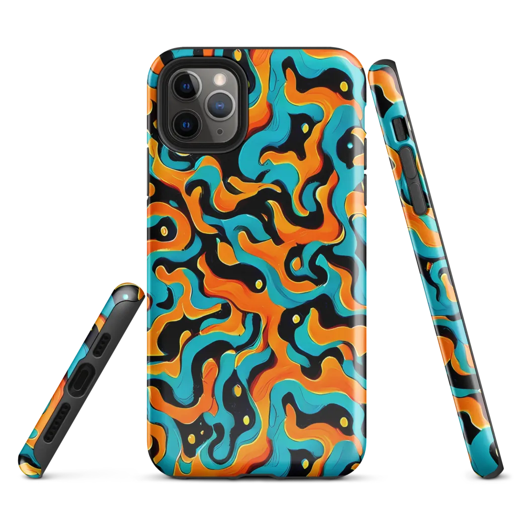 Voltage Wave on Tough Case for iPhone® — Front