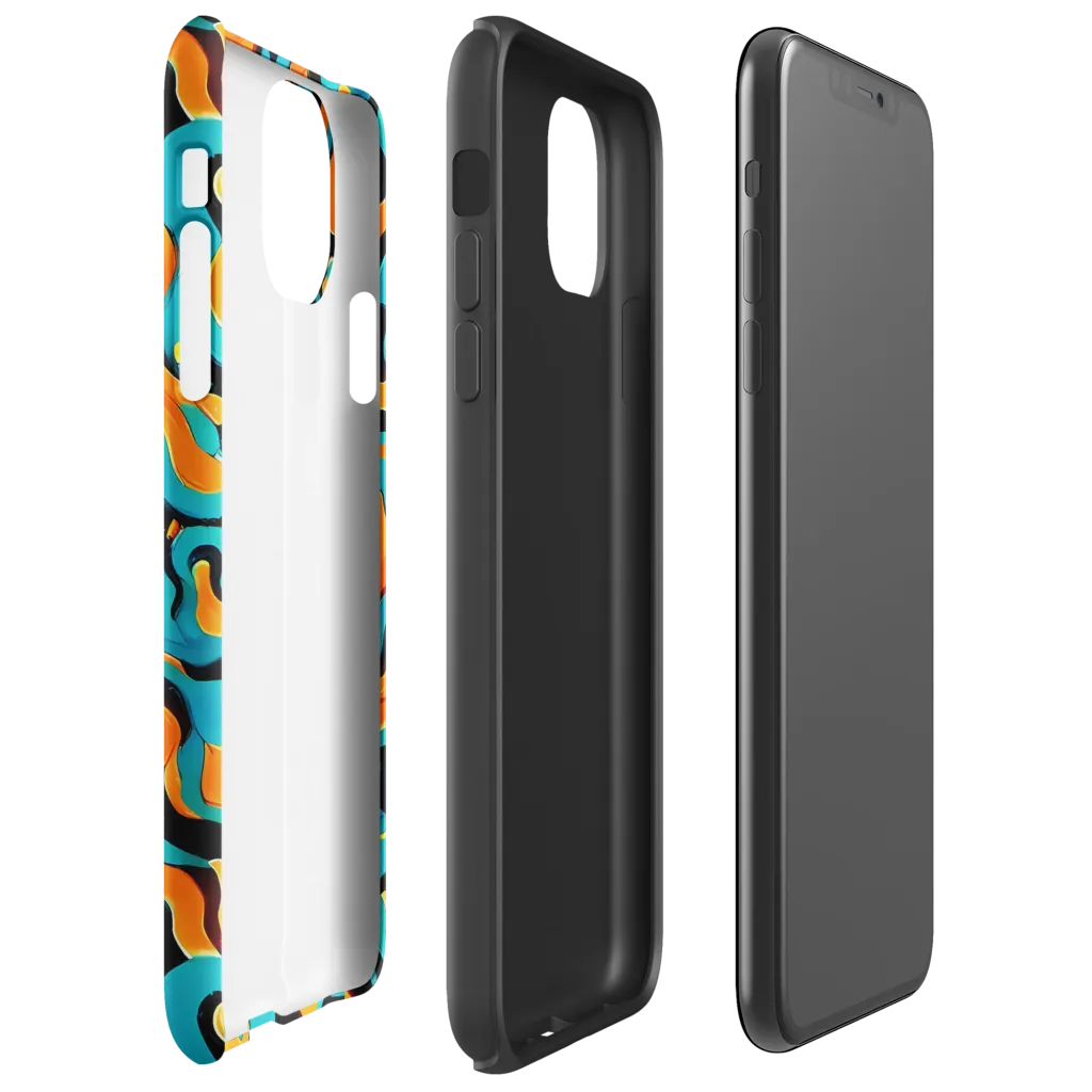 Voltage Wave on Tough Case for iPhone® — Right