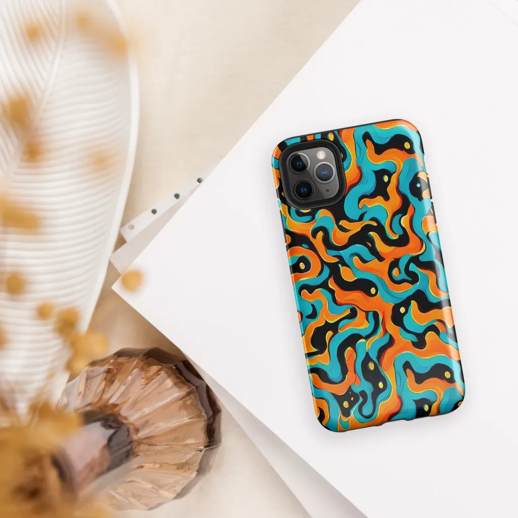 Voltage Wave on Tough Case for iPhone® — Front