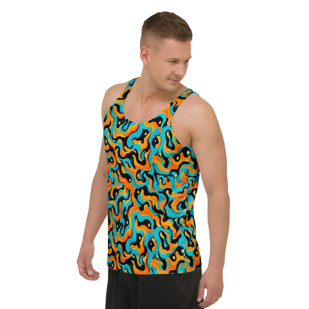 Voltage Wave on Men's Tank Top — Left Front
