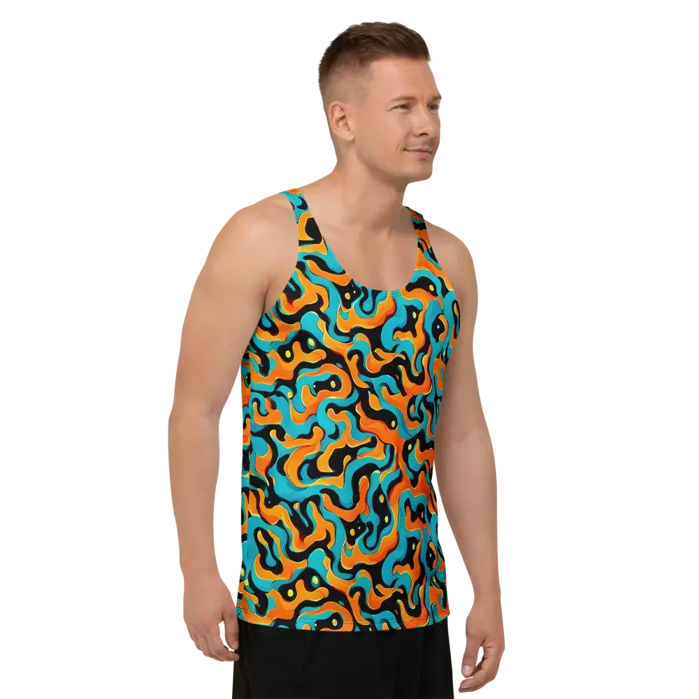 Voltage Wave on Men's Tank Top — Right Front