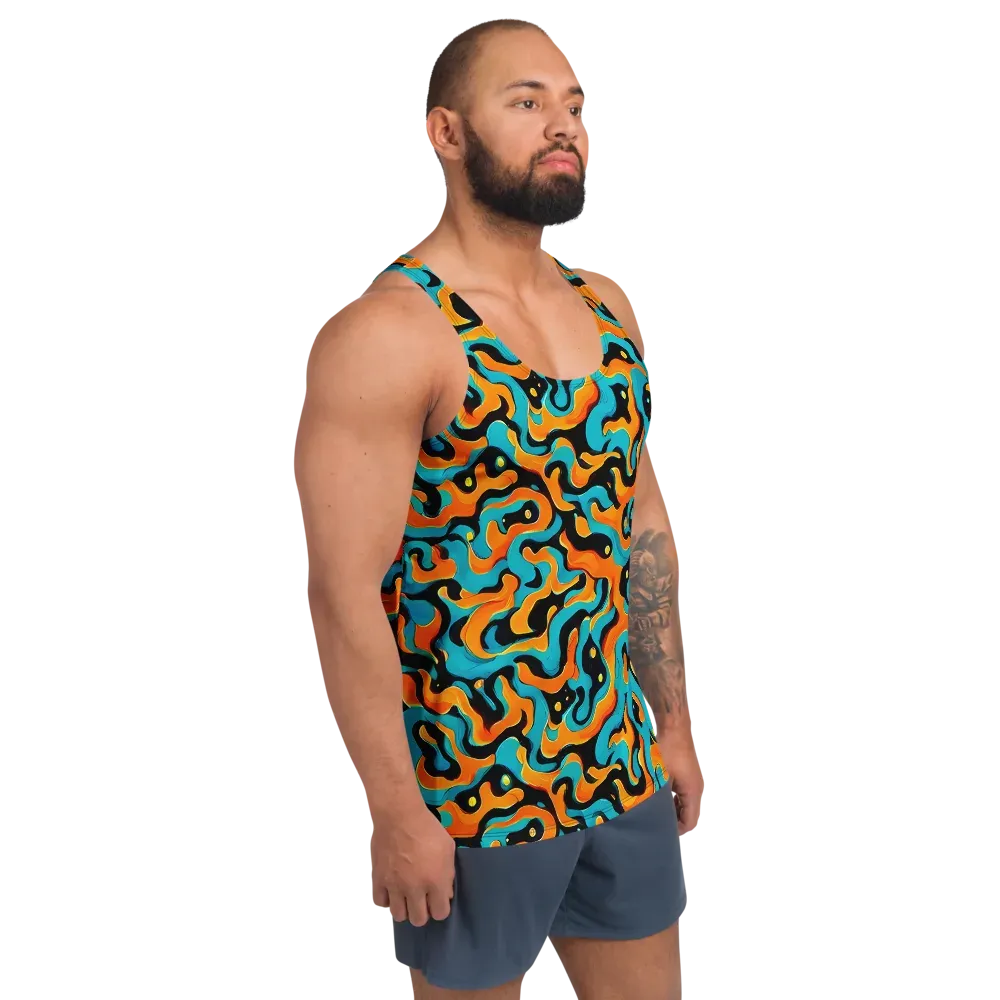 Voltage Wave on Men's Tank Top — Right Front